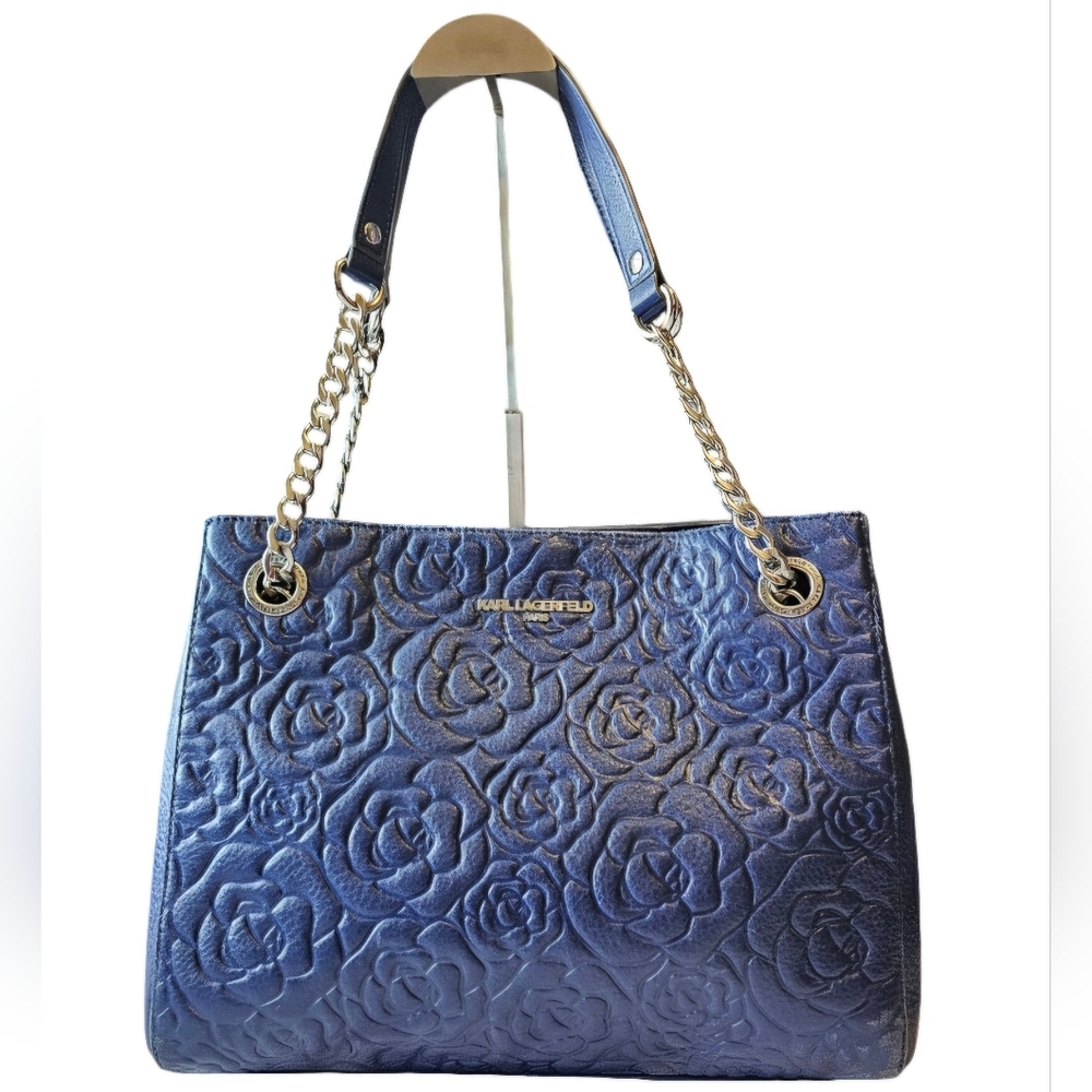 Karl Lagerfeld Paris Rose Textured Tote / Shoulder Bag